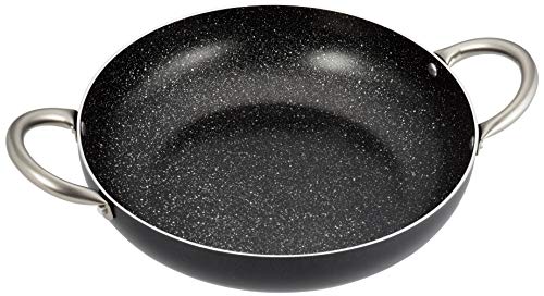 Pensofal PEN 8546 Biostone Jumbo Professional Skillet 2 Inox Handles-Diametro 32cm, negro