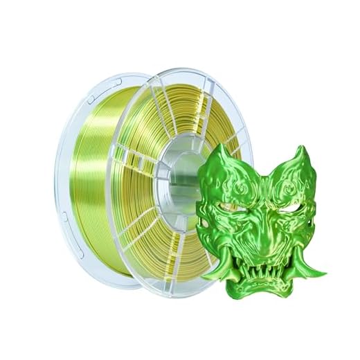iBOSS Silk Dual Color 1KG PLA Plus Filament, Coextrusion PLA+ Filament 1.75mm +/- 0.02mm, Clog-Free Shiny Silk 3D Printing Filament for FDM 3D Printers, Silk PLA+ Yellow & Green