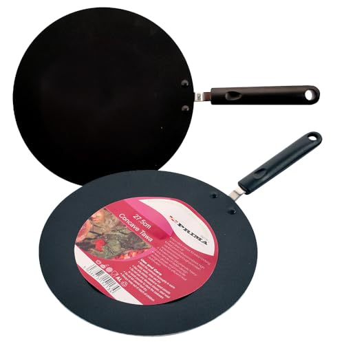 28.5cm Non Stick Tawa Pan - for Cooking, Kitchen, Crepe, Dosa, Pancake, Handle, Pizza Pan | Strong Quality, Durable & Long Lasting - Make Pancakes, Crepe, Dosa, Roti, Naan, Chapati