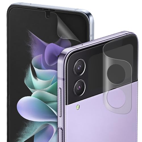 Protectores de pantalla DIACUBE mate para Samsung Galaxy Z Flip 3 5G con 6 películas EPU+TPU