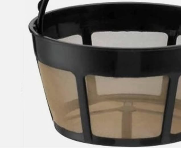 Reusable 8-12 Cup Basket Coffee Filter Compatible with All Hamilton Beach Makers Compatible with GoldTone