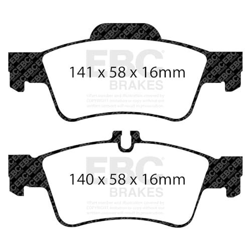 Image of EBC Brakes Redstuff 3000 Series Sport Brake Pad Set DP31491C to Fit MERCEDES-BENZ