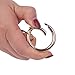 YAKA Silicone Wrist Keychain Circle Bracelet Rubber Bangle Round Keyring Holder