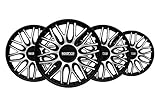 Installazione semplice. Sparco SPC1596SVBK Copricerchi Roma Bicolore Argento/Nero 15\
