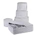 Allowevt Cajas de almacenamiento de vajillas Protectores de placas acolchadas Juego de...