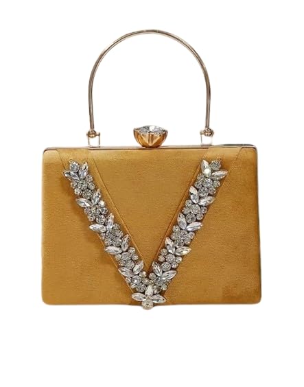 Women?s Stylish Clutch Purse for, Evening Clutch Wallet for Girls & Women GOLD BIG MALA MUMBAI_536-picture-41
