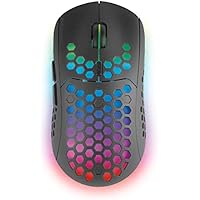 Mars Gaming MMW3, Ratón Gaming Inalámbrico Ultraligero Hive, RGB