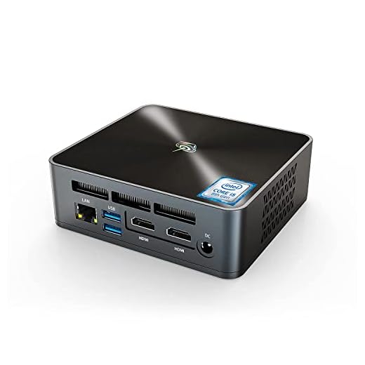 New Intel 4 Cores 8 Thread i5-8279U Processor(up to 4.1Ghz),Win10 Pro Beelink Mini pc with 16G DDR4 RAM/512GB NVMe M.2 SSD, Support 4K HD Dual HDMI Display, WiFi, BT5.0, 4USB3.0, Gigabit Ethernet