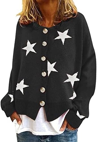 utcoco Women's Oversized Cropped Cardigan Sweaters Vintage Artistic Floral Print Cable Knit Sweater Outwear