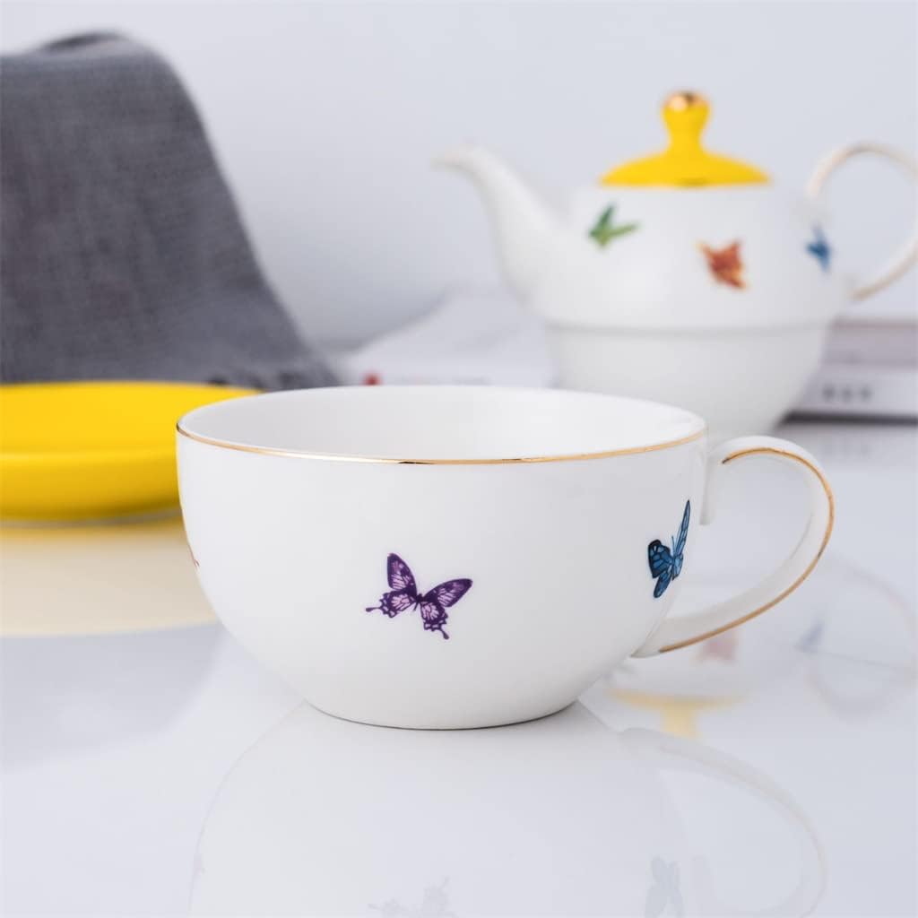 Nordic Ceramic Mother Pot Creative Flower Tea Single Person Coffee Cup Afternoon Tea Set