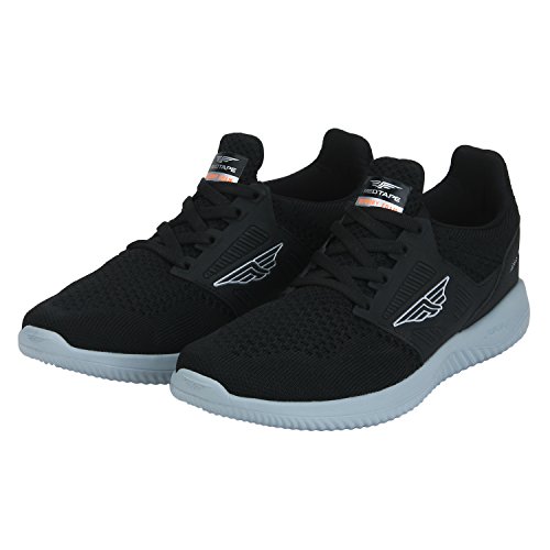 Image of Red Tape Men Black Walking Shoes