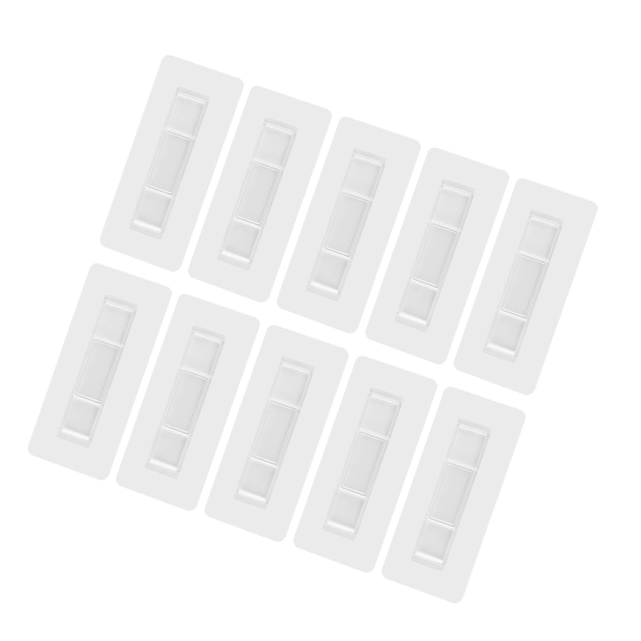 MAGICLULU 5 Sätze Nagelfreier Aufsteckflicken Aufhänger Wandhaken Gürtelhalter Für Kleiderschrank Stockhaken Band Wandmontage Pvc-haken Klebehaken Haken Für Die Wand Transparent 20 Stück * 5
