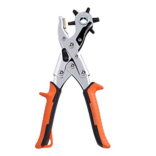 Leather Hole Punch Tool Labor Saving Easily Punching Perfect Round Holes for Belts