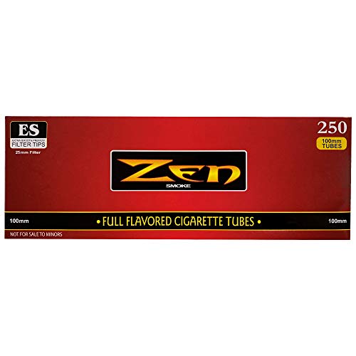 Zen Cigarette Tubes | Regular | 100'S | 250 Tubes | Includes American Rolling Scoop Card #TOP1