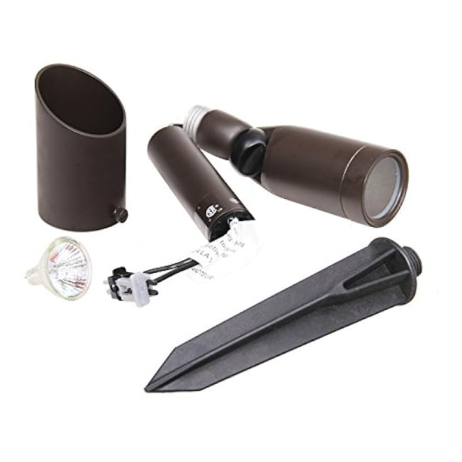 Malibu 8308-9603-01 Low Voltage 20 Watt Landscape Lighting, Non-corrosive Metal Construction with Aged Brass Finish