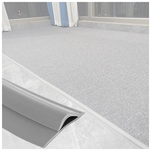 Protector de alfombras para ocultar bordes deshilachados con PVC gris