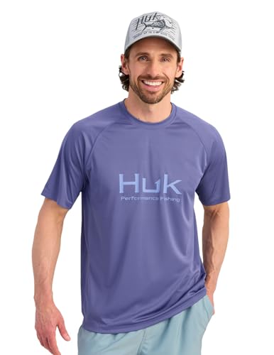 HUK Men's Pursuit Short Sleeve, Performance Shirt + Sun Protection