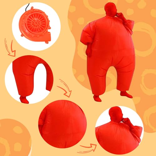 Qshine Adult Inflatable Full Body Jumpsuit Halloween Cosplay Costume - image 5