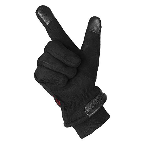 Luvas, Andoer Luvas com tela sensível ao toque, resistentes à água e à prova de vento, luvas térmica