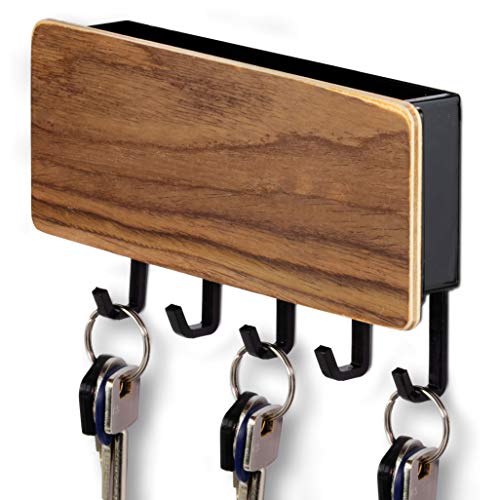 Portachiavi da parete in stile fattoria - Organizer decorativo in legno