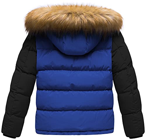 Image of CREATMO US Boy's Water Resistant Winter Coats Warm Fleece Lined Outwear Windbreaker Ski Jacket