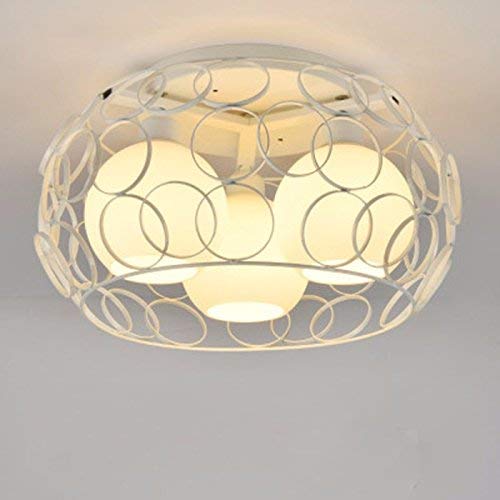 Plafonnier en verre de fer GZZ Deng luminaire circulaire haut de gamme 45X25Cm