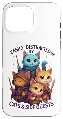 Cats Side Quest Disturted  ʔ ȃ[A X}zP[X iPhone 16 Pro Max p