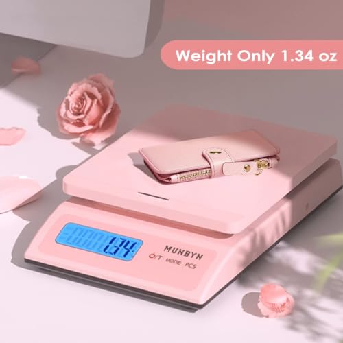 Image of M-Plateau RFID Blocking Slim Keychain Wallet for Women | PU Leather Wallet Keychain with ID Window & Zipper Pocket, Credit Card Case for Daily Carry (Light Pink)
