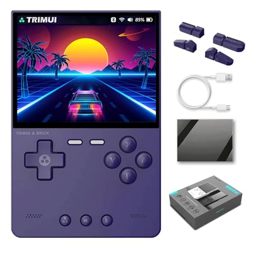 NULA TRIMUI Brick Console de jeu portable, écran IPS de 3,2 pouces, émulateur rétro, consoles de jeux vidéo, système Linux pour adultes et enfants, pas de jeux