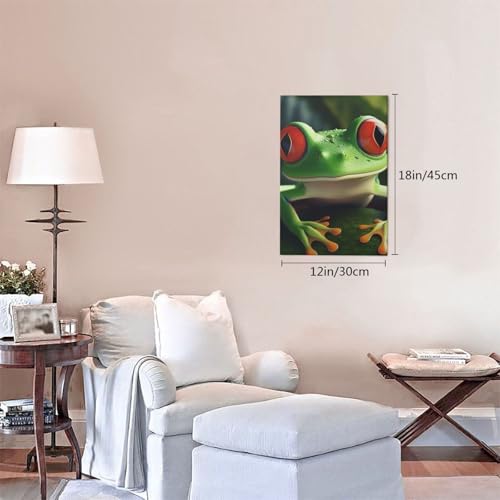 Impression HD sur toile grenouille - Tableau mural premium - 4