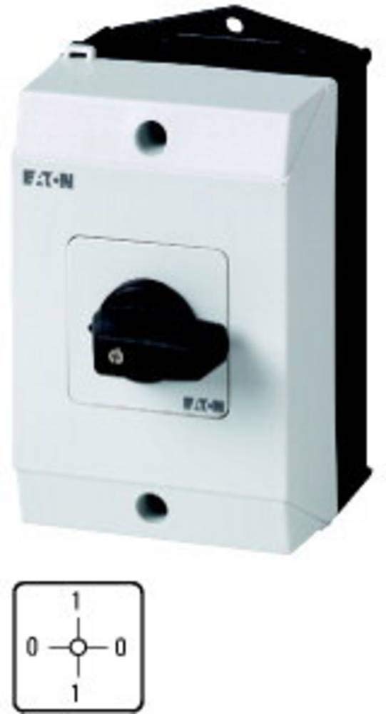 Eaton 218150 on/off Interrupteur de contact : 4, 20 A, avant Plaque : 0–1 de 0–1, 90 °, rastend, montage