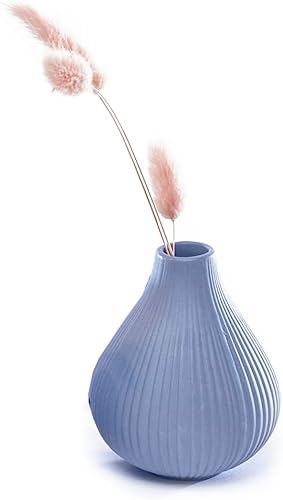 Miniatura 9 de Chive Jarrón de cerámica 'Frost' - Juego de 6 hermosos jarrones pequeños para flores y plantas de casa, centros de mesa perfectos para estantes y