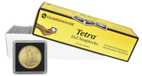 Guardhouse 2×2 Tetra Snaplock Coin Holders for 1 Ounce Gold...