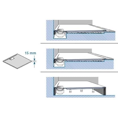 Villeroy & Boch Architectura Duschwanne Plaza Blanco, 900 mm x 900 mm x 17 mm, 11 kg – Bild 5