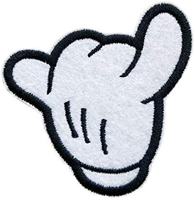 Amazon Co Jp ワッペン 刺繍 アイロン接着 アイロンワッペン サイン 指 手 アップリケ 手芸 ワッペンデコ ワッペンカスタム Wappen Shaka ホビー