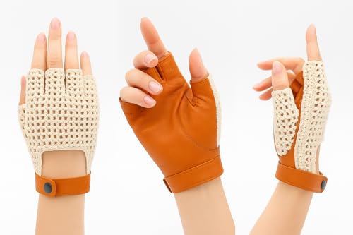 Guantes de piel estilo conductor Zerimar para conducir con confort 3