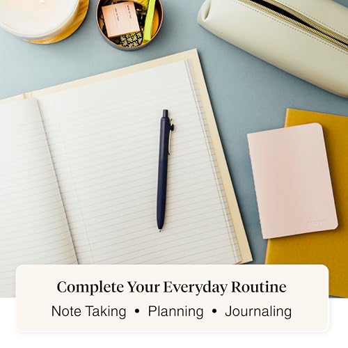 Canetas esferográficas Uniball Zento de tinta gel, 12 canetas pretas de ponta média lisa, canetas co