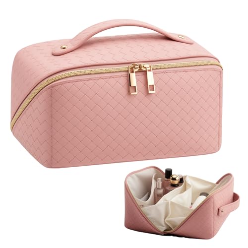 VERNASSA Large Capacity Waterproof Travel Makeup Bag Pink