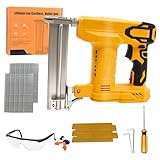 JOJOCY 18 Gauge Cordless Brad Nailer, 2-in-1 Battery Powered Stapler/Nail Gun, Drives 5/8 to 1-1/4 inch Nails for Upholstery & Woodworking (Tool Only) (for Dew-alt 20V)