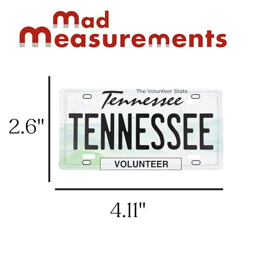 Imán metálico decorativo placa Tennessee 4.11x2.6 in miniatura 2