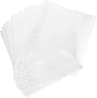 Ciieeo 100 Peças Pasta De Trabalho Transparente Com 3 Furos Envelopes Transparentes Pasta Transparente Com Zíper Bolsos Transparentes Para Pasta A4 Bolsos Para Arquivo De Trabalho