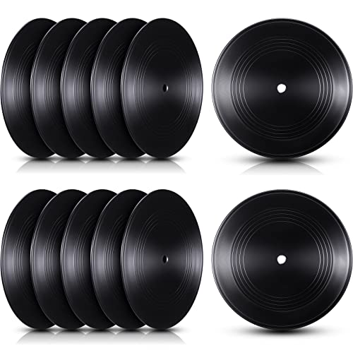 24 Pieces Blank Vinyl Records 7 Inch Black Vinyl Cd Fake Albums Record by Qunclay - Used condition - US$25.75