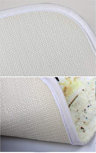 Claean-Acces-Home Wc Vorleger 3 Stück Halloween Party Toilettensitzbezug Dusche Wc Teppich Matte Friedhof Hexe Bedruckte Badezimmer Teppich Flanell Bad Set Für Wohnkultur-Nr. 5_50X80Cm 3St – Bild 3