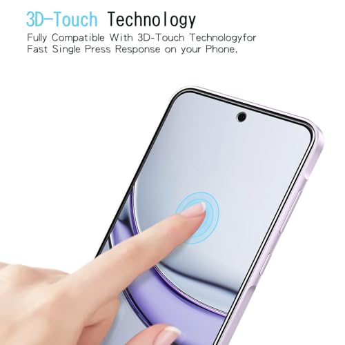 Image of KAREEN 2+2 Pack Screen Protector for Samsung Galaxy A37 5G Tempered Glass Film with Camera Lens Protector, 9H Hardness, Anti Scratch, Bubble Free, Case Friendly
