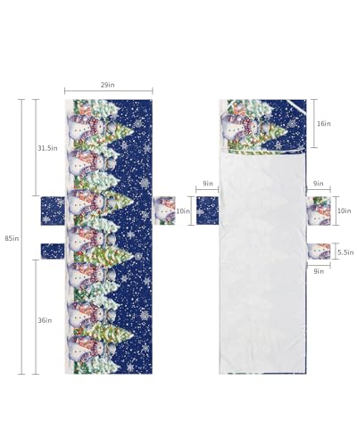 Navy Blue Christmas Snowman Beach Lounge Chair Towel Cover, Soft Chaise Lounge Towel with Side Pockets Patio Pool Chairs Cover for Beach/Pool Sunbathing 29x85 Xmas Winter Snowflake Tree