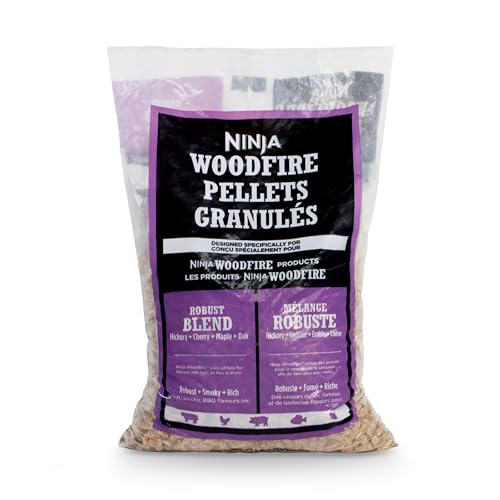 Image of Ninja Woodfire® Pellets, Robust Blend 5-lb Bag, 100% Real Wood Pellets, Rich, Classic BBQ Smoked Flavors Compatible with All Ninja Woodfire™ Products, XSKOP5R