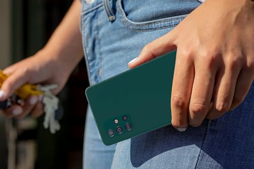 Image of DIZORO Liquid Silicone Soft Back Cover Case Designed for Samsung Galaxy M51 (Forest Green)