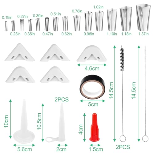 Ghazpmuk Silikonentferner Werkzeug Set (34 Stück), 5 in 1 Fugenwerkzeug, Fugenglätter Silikon Abzieher, Fugenkratzer, Silikonabdichtungswerkzeug, für Küche Bad Boden Fenster Abdichtung
