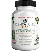 Denta Tonic Max Probiotic Supplement, 40 Billion CFU, 60 Capsules, Supports Oral & Digestive Health 1