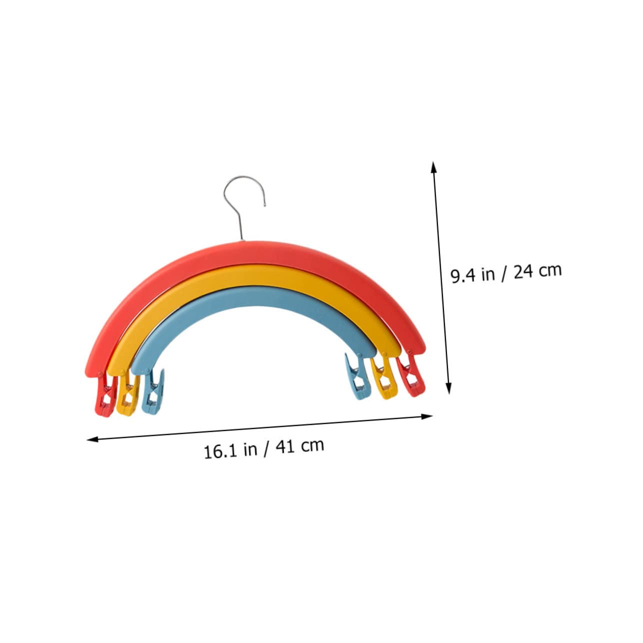 Alipis Multipurpose Clothes Rack Three-Tier Hanger Clips Non-Slip Design for Apartment Use